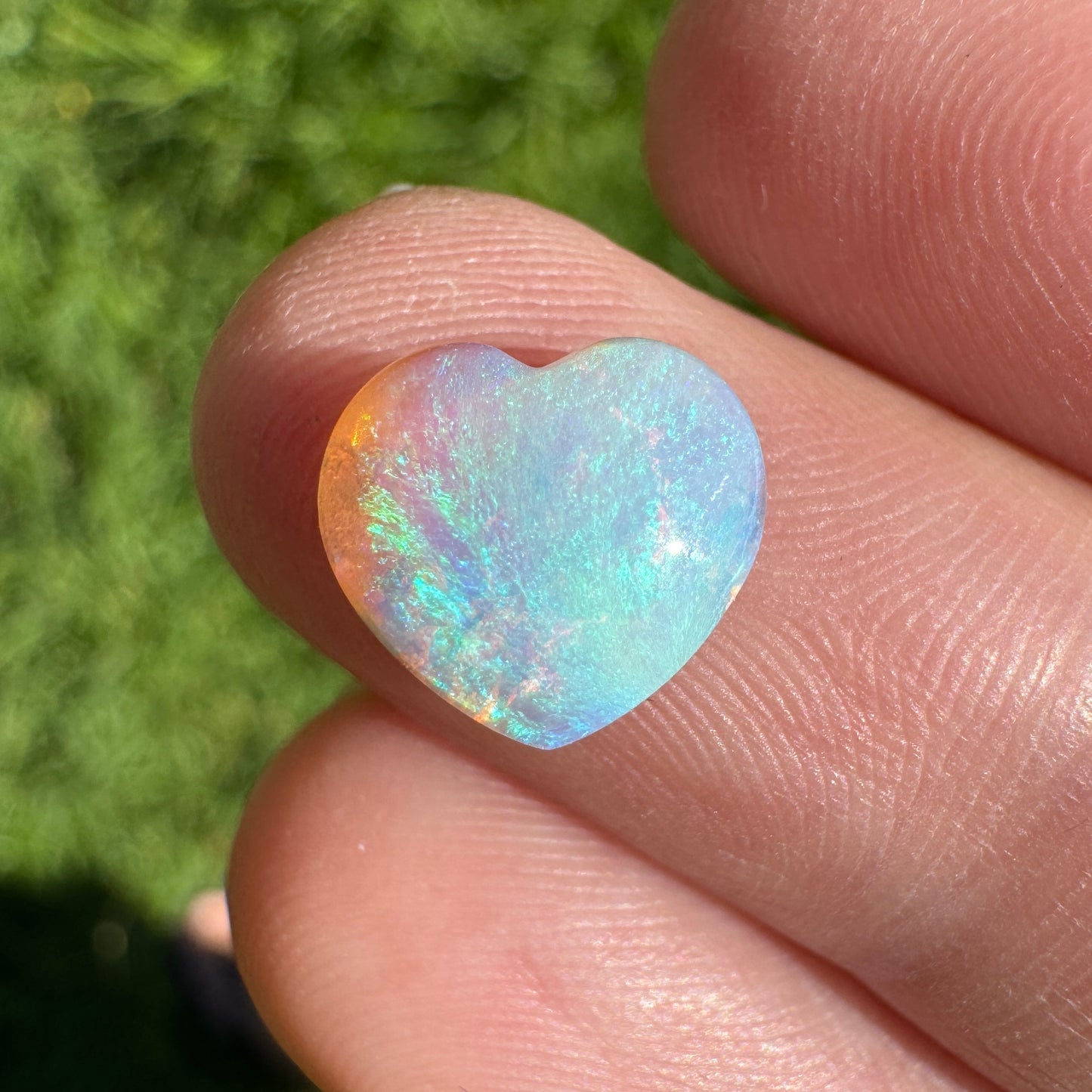 1.99 Ct crystal heart opal