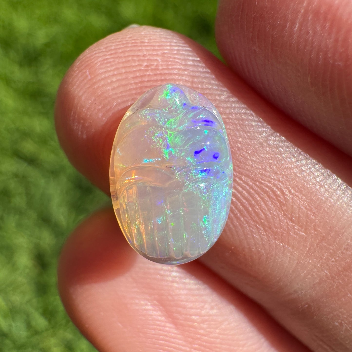 1.79 Ct carved scarab opal