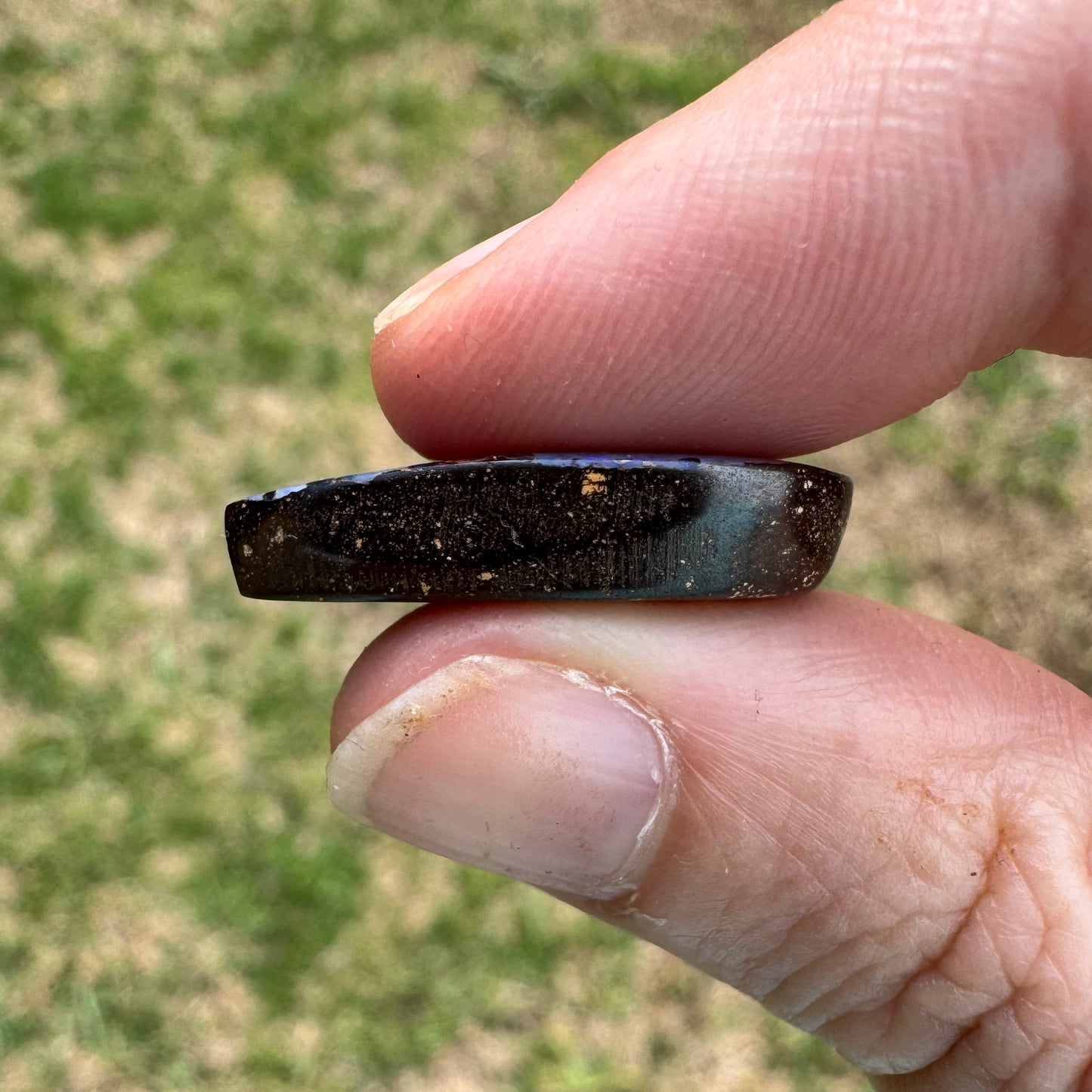 16.97 Ct large teardrop boulder opal