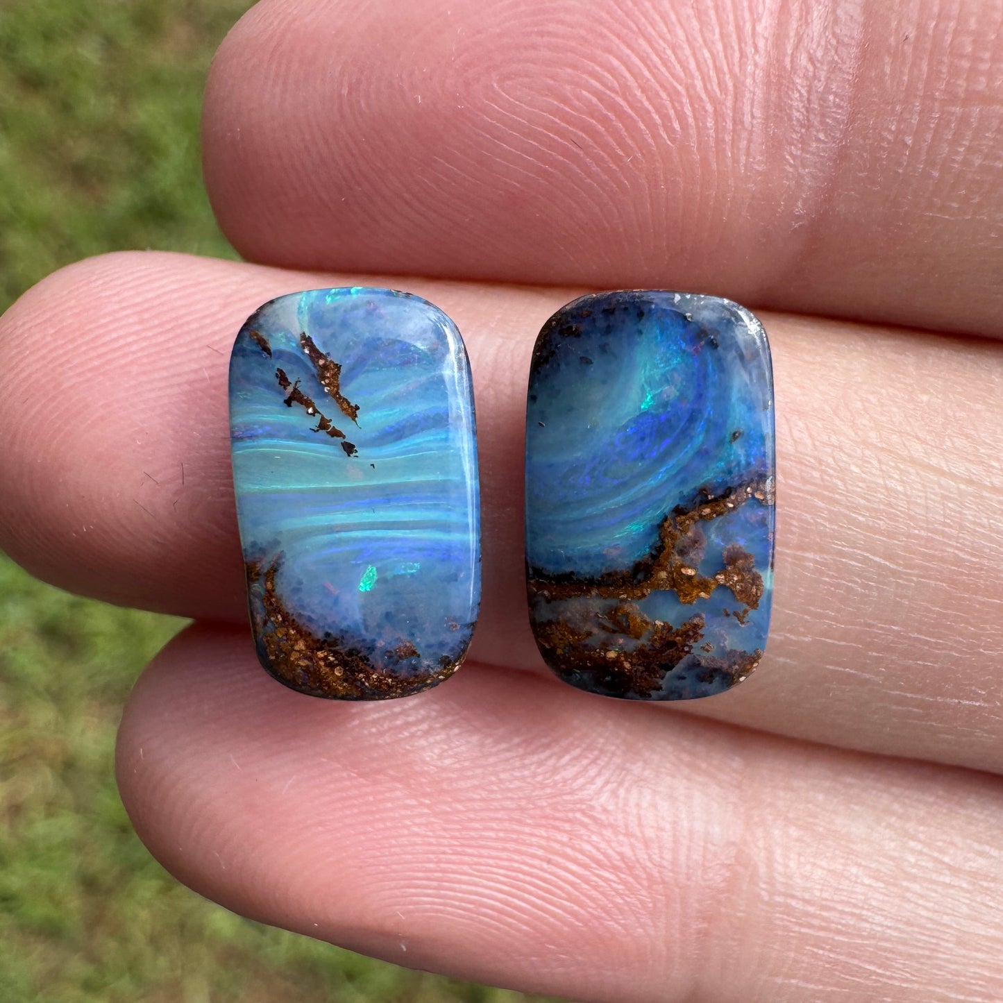 5.93 Ct boulder opal pair