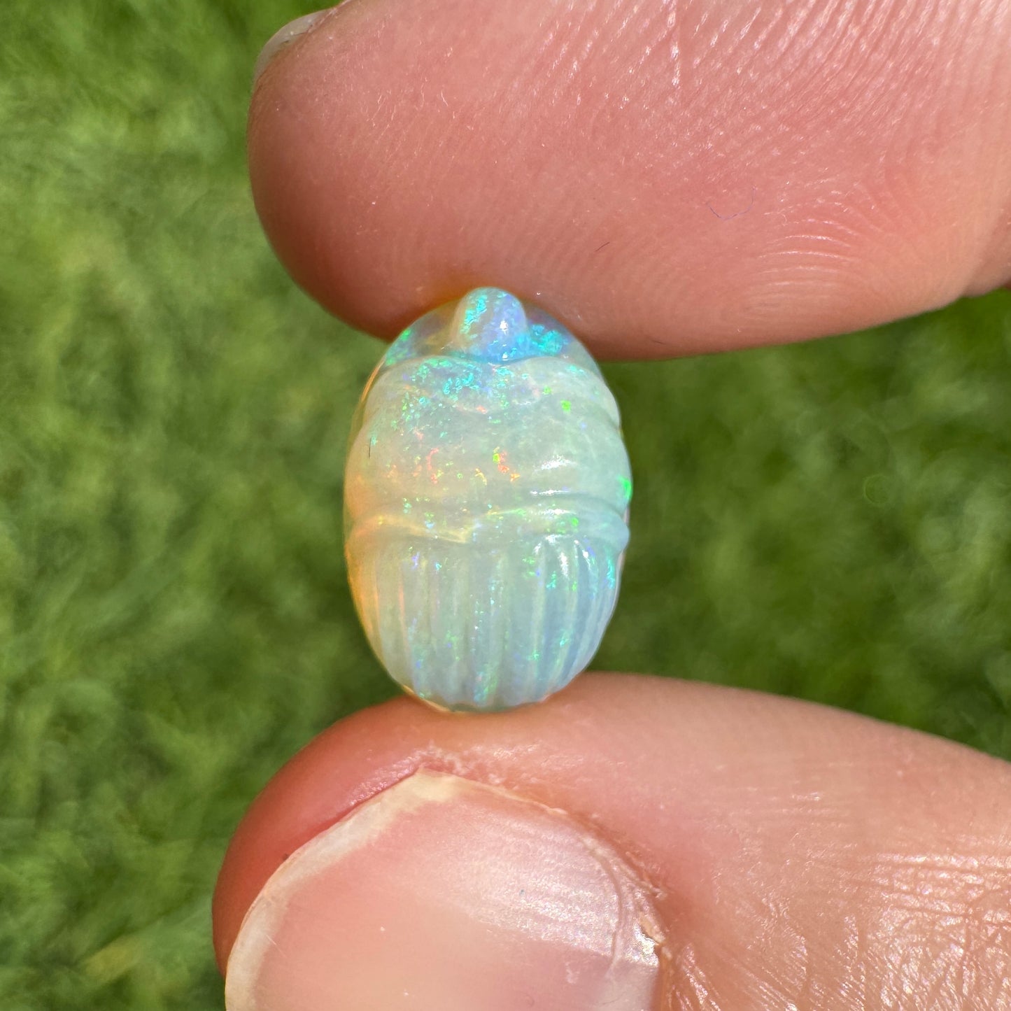 3.32 Ct carved scarab opal