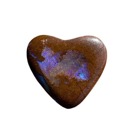 7.36 Ct heart boulder opal