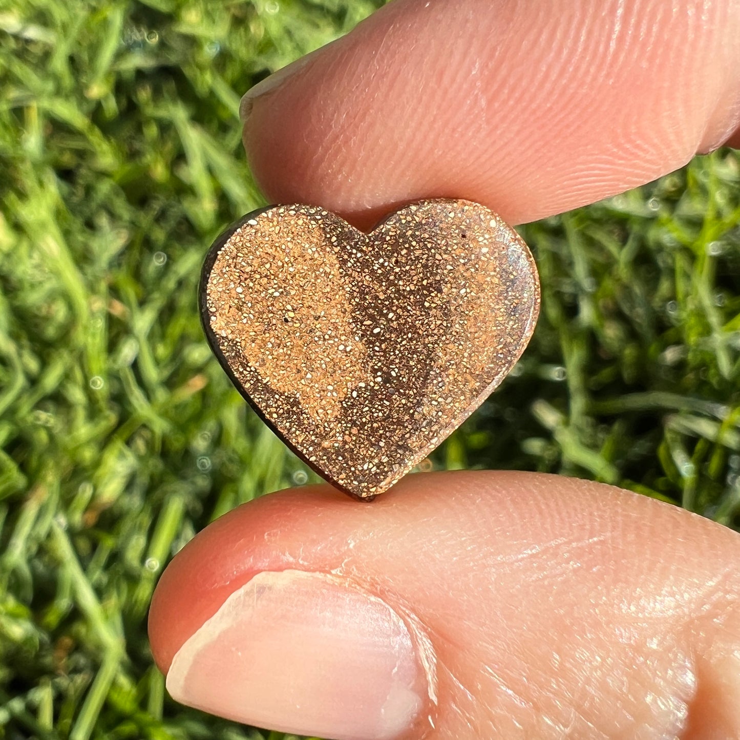 6.62 Ct boulder opal heart
