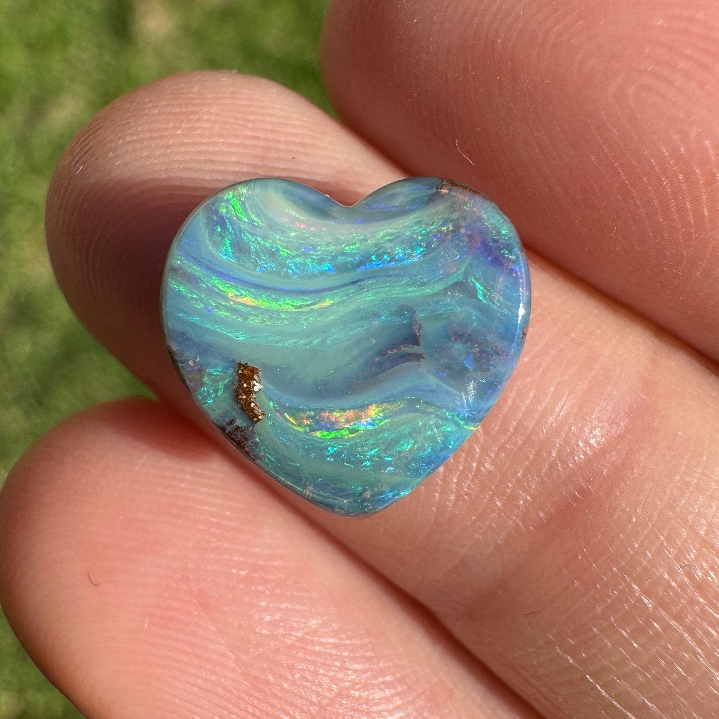 4.03 Ct wavy ocean boulder opal