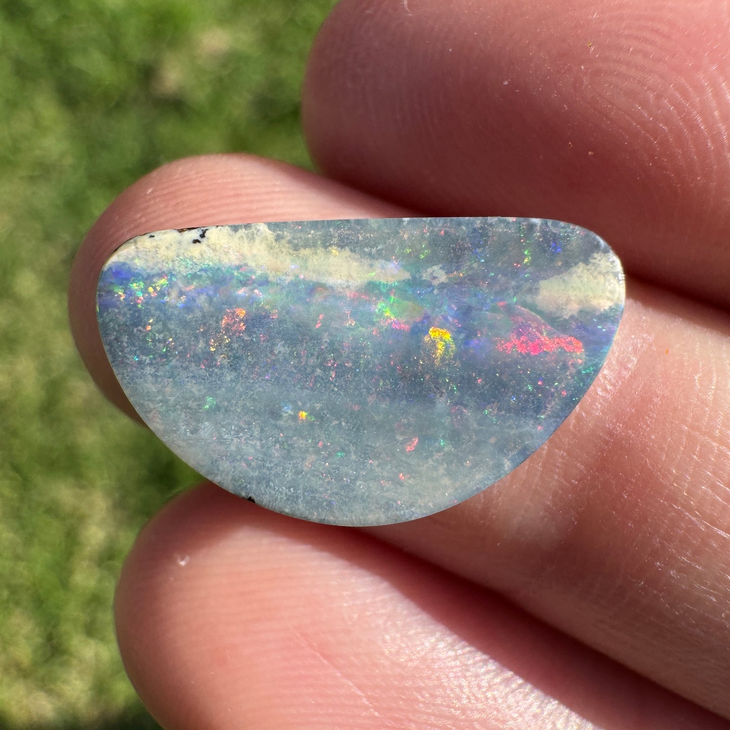 5.17 Ct half-circle boulder opal
