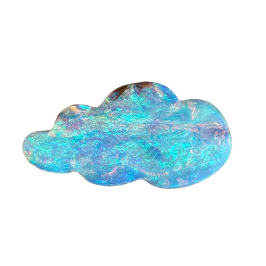 3.50 Ct cloud carving wood replacement opal