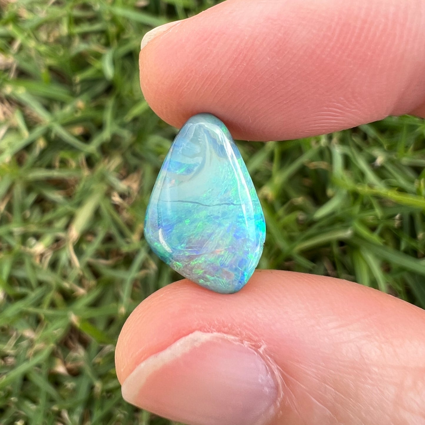 4.11 Ct ocean-toned boulder opal - Broken River Mining