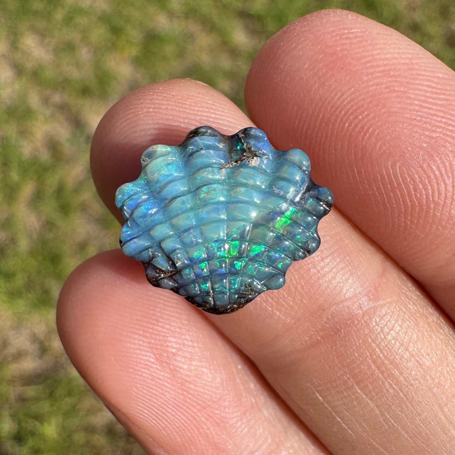 Opal Seconds Sale: Shell carvings