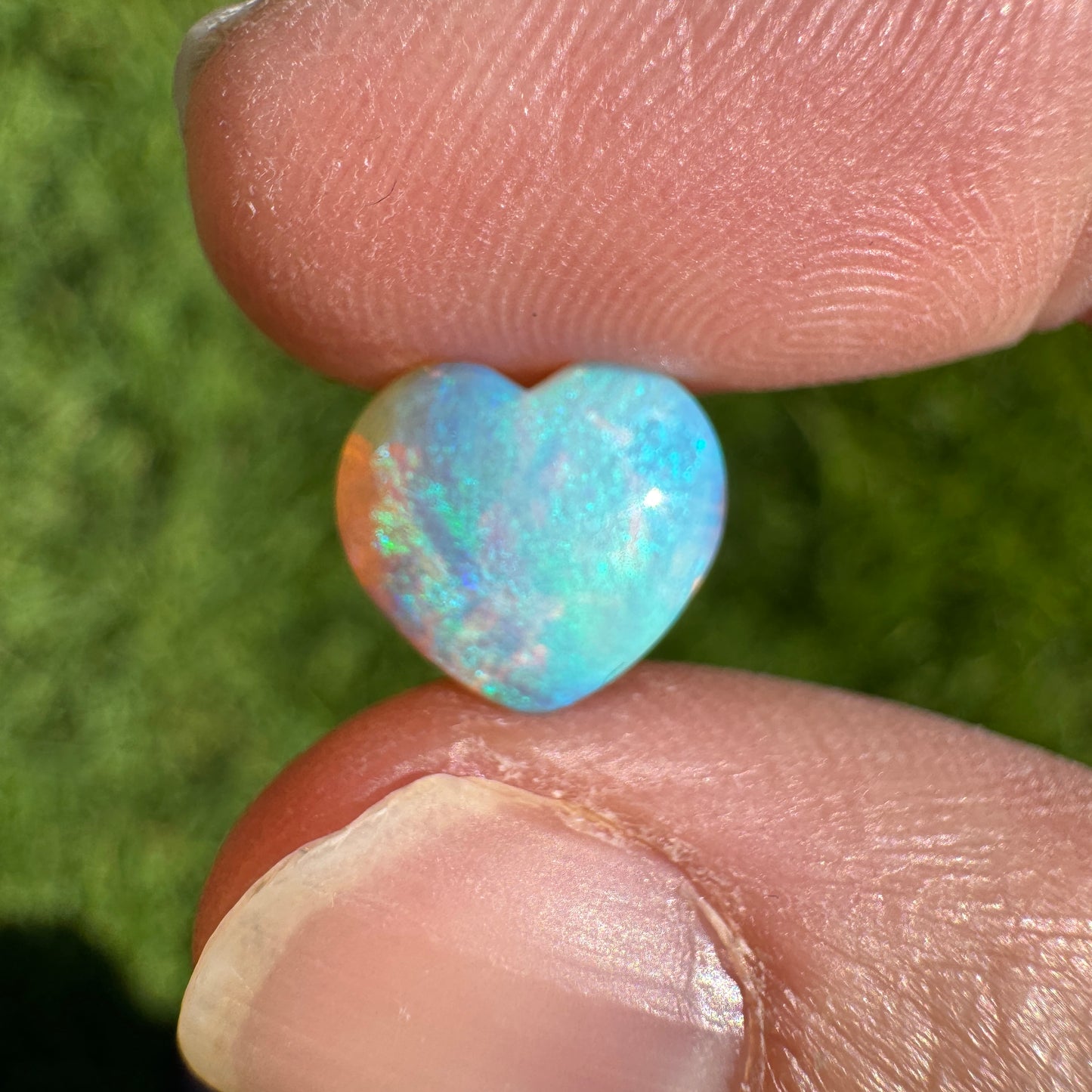 1.99 Ct crystal heart opal