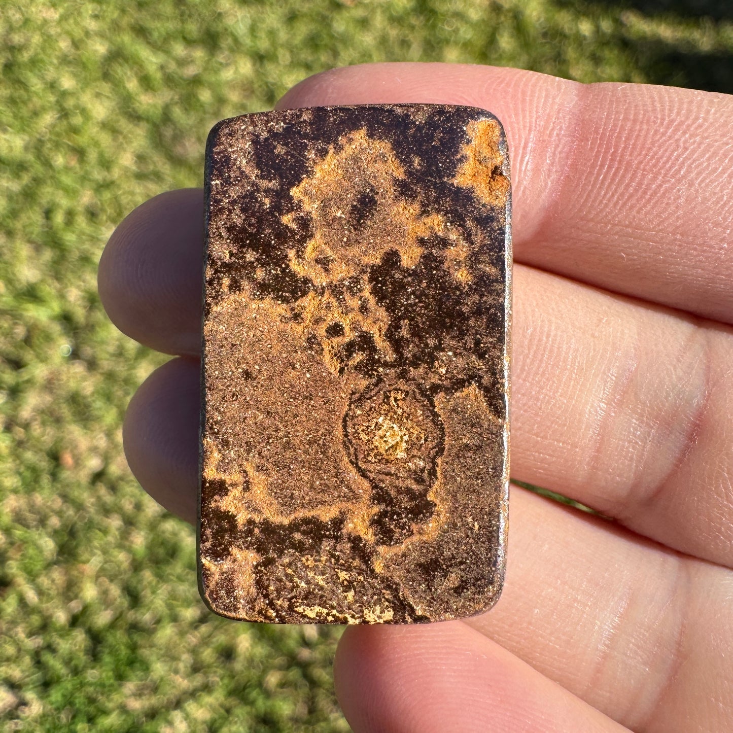 47.40 Ct extra large blue and purple matrix boulder opal