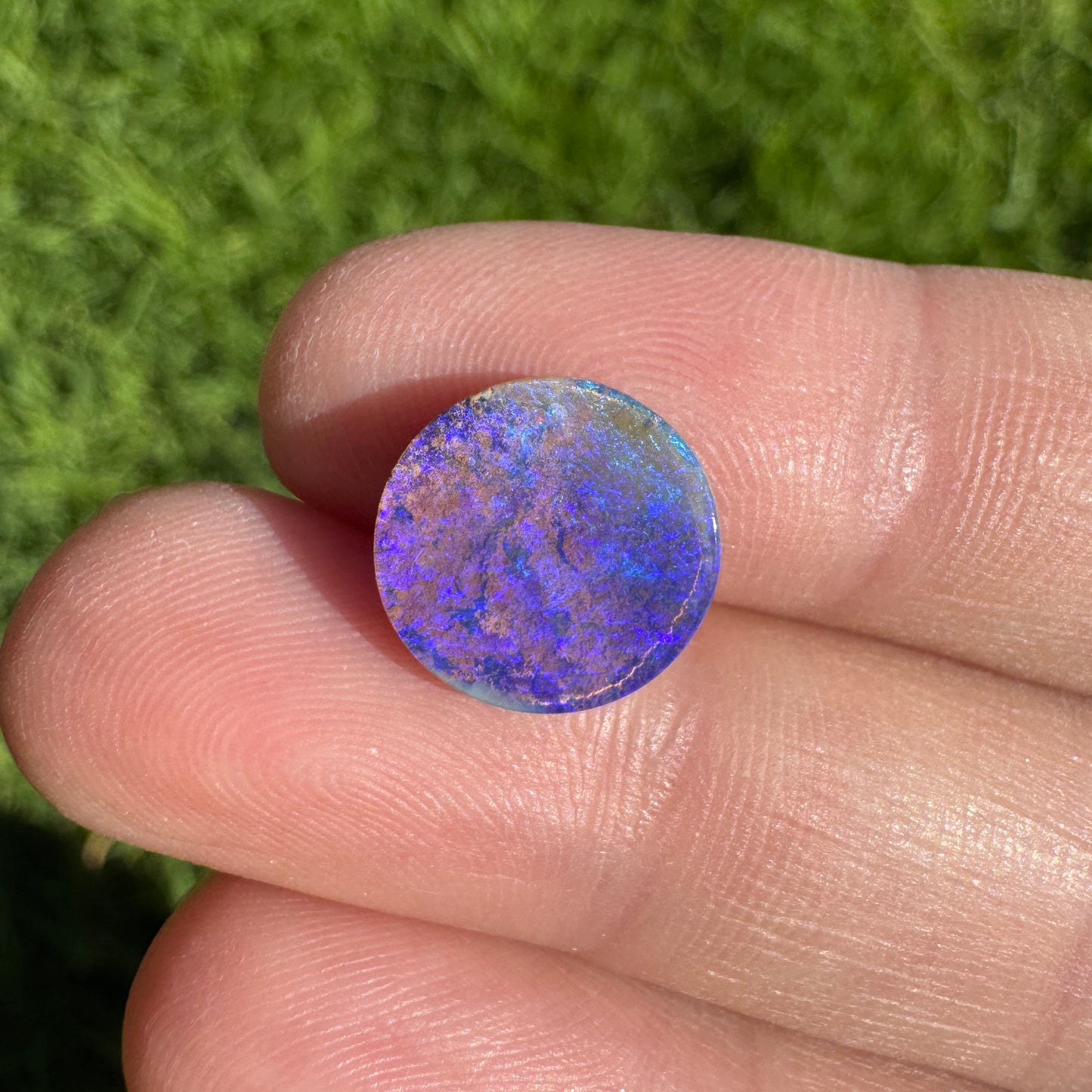 6.62 Ct round boulder opal pair