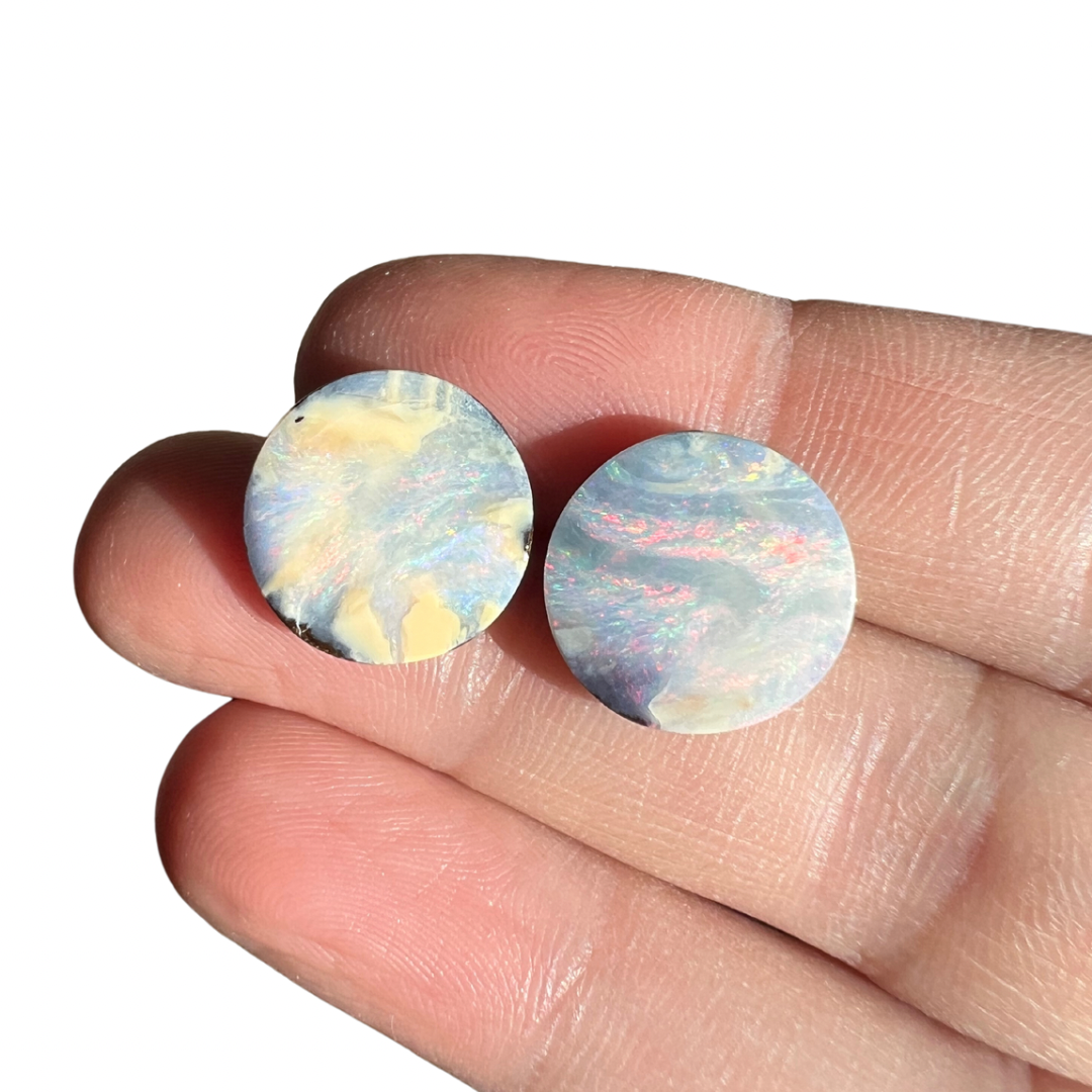 10.81 Ct boulder opal pair