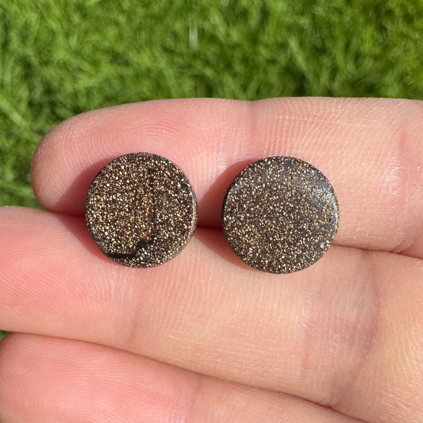 6.62 Ct round boulder opal pair