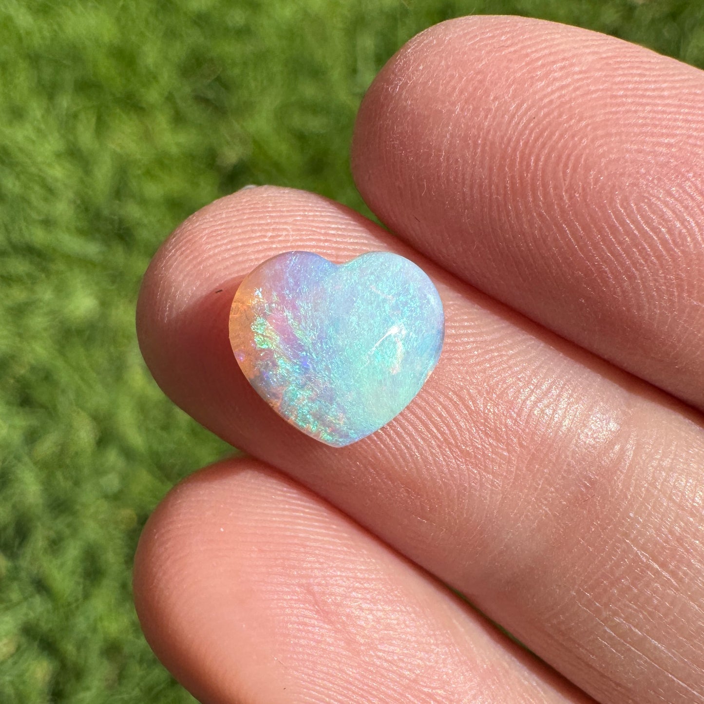 1.99 Ct crystal heart opal