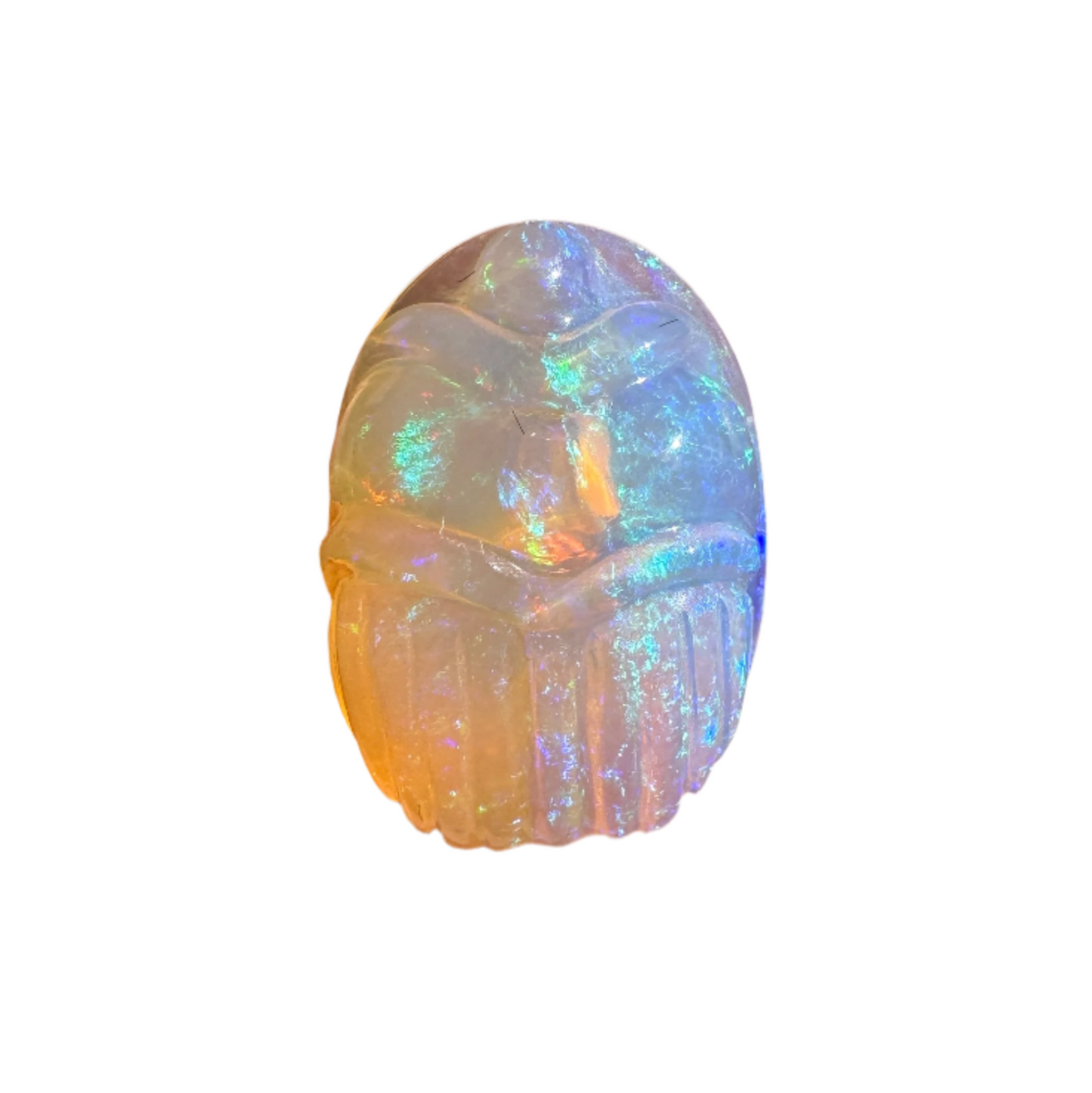2.98 Ct carved scarab opal