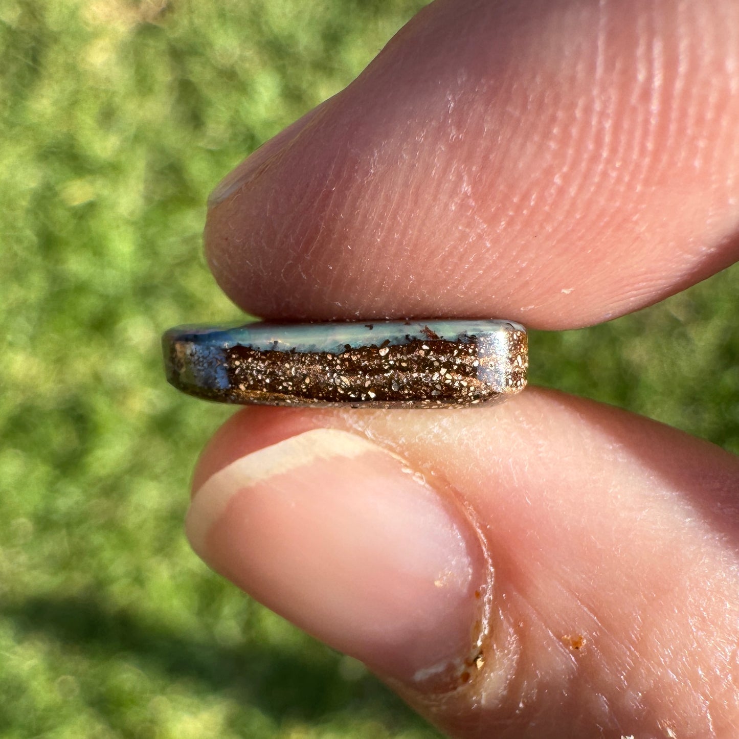 5.70 Ct geometric boulder opal
