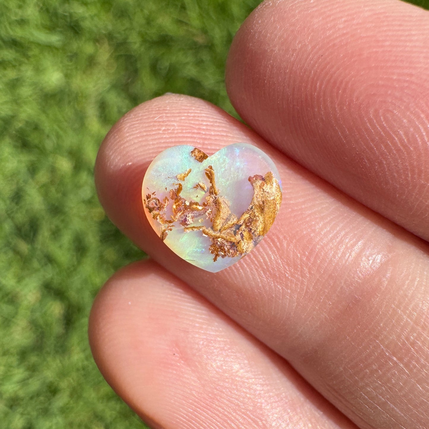 1.99 Ct crystal heart opal