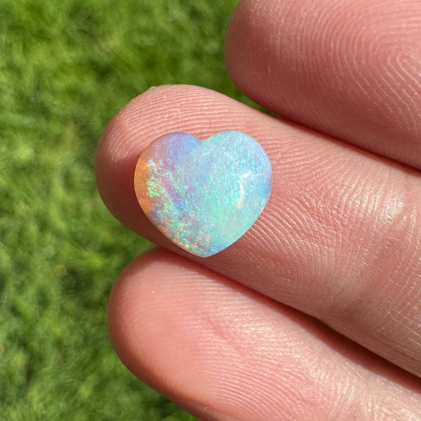 1.99 Ct crystal heart opal