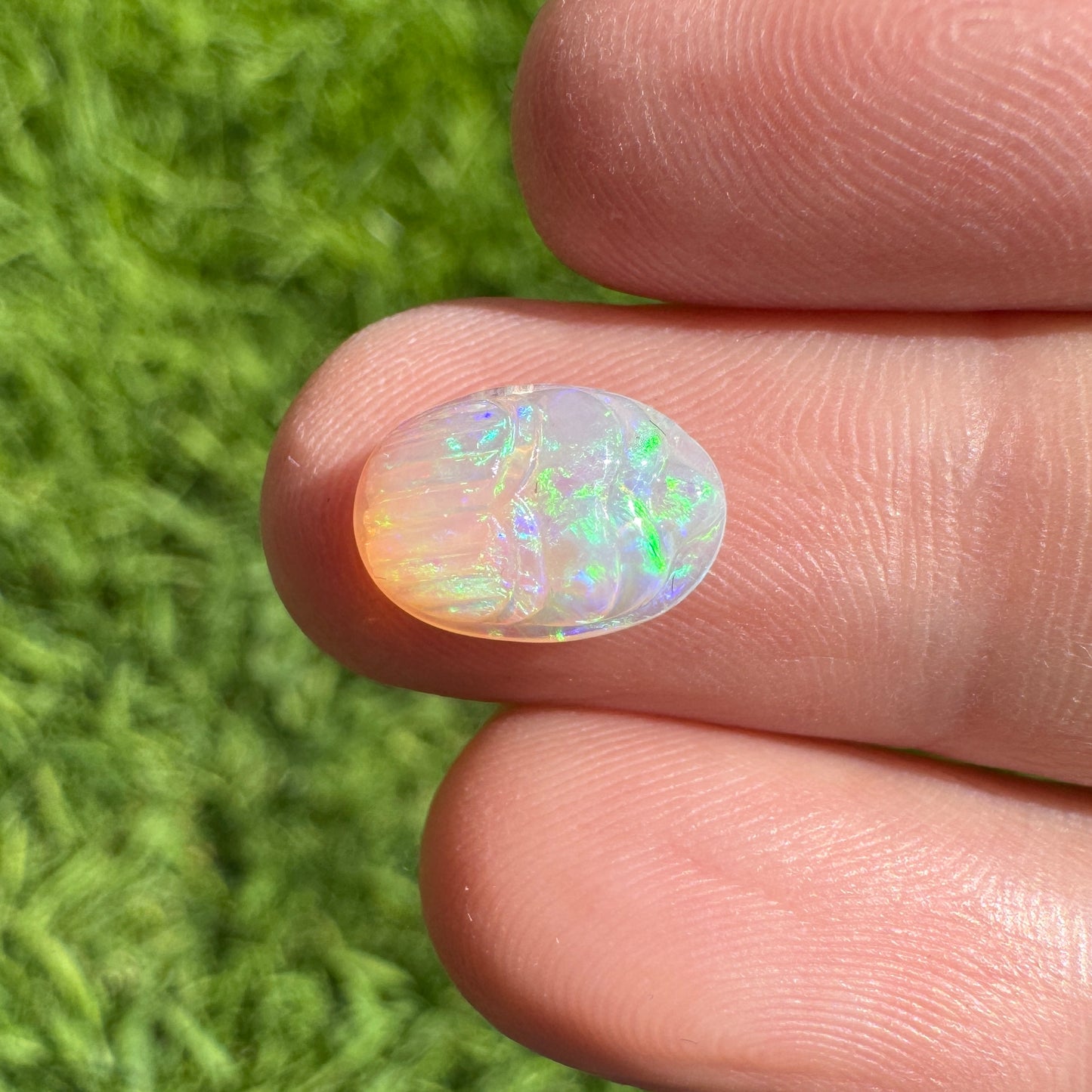 1.79 Ct carved scarab opal