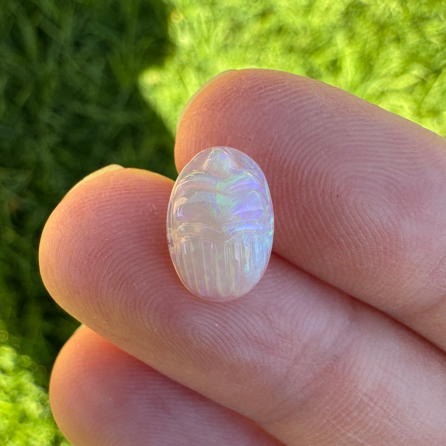 1.79 Ct carved scarab opal