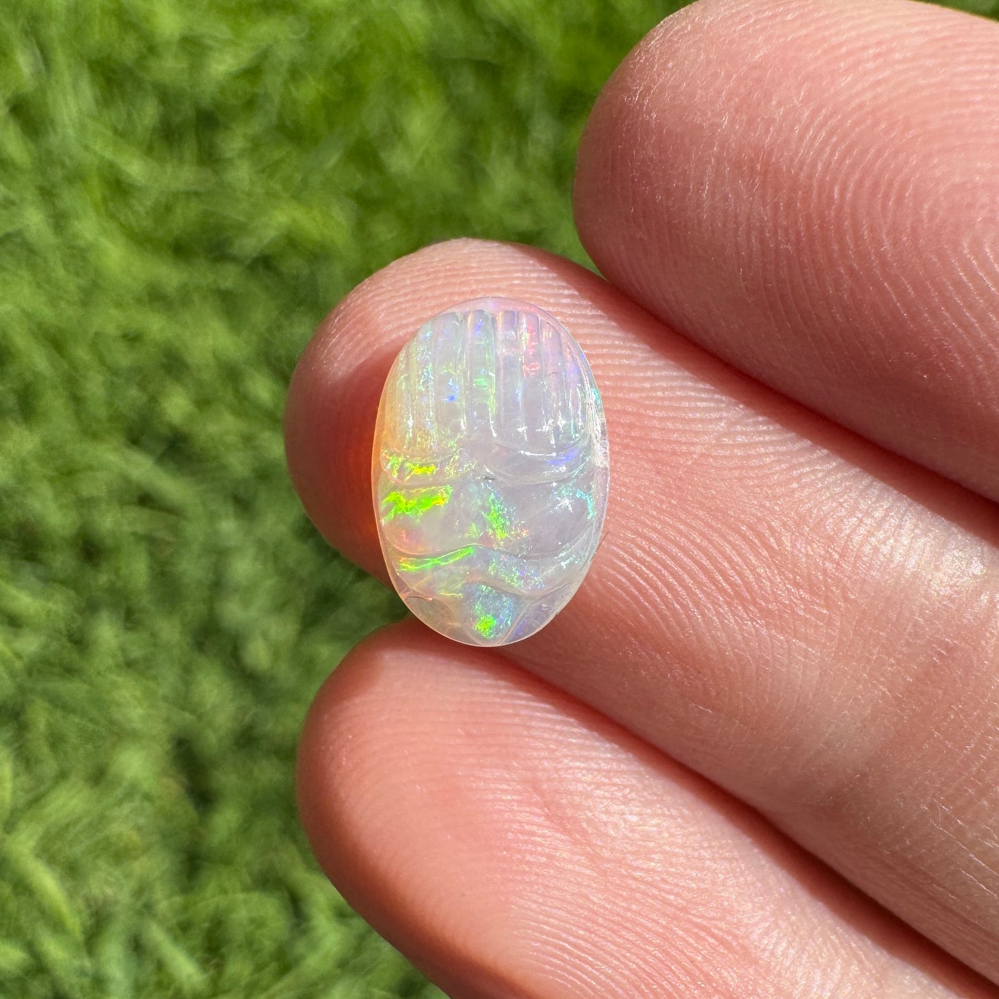 1.79 Ct carved scarab opal