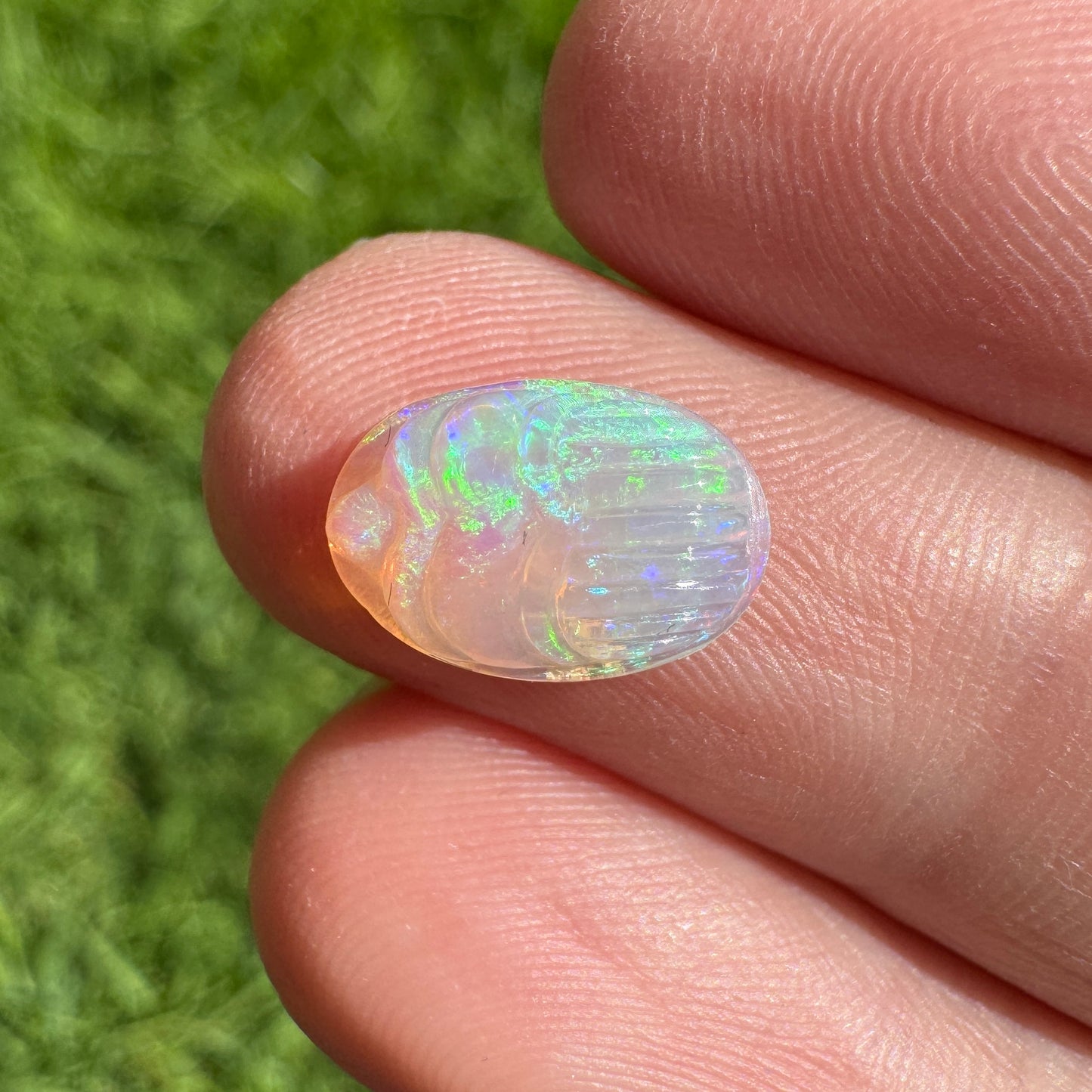 1.79 Ct carved scarab opal