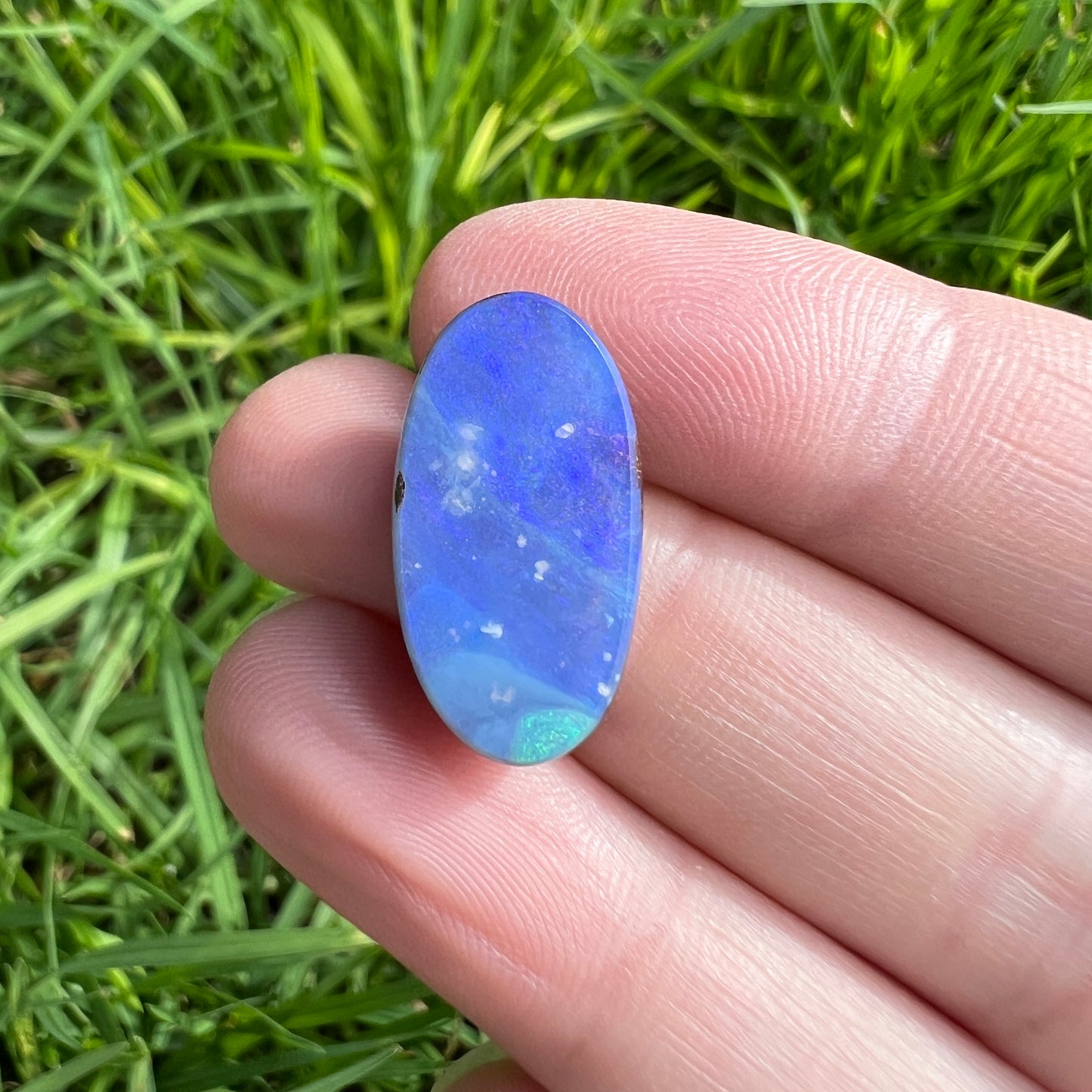 10.23 Ct blue boulder opal - Broken River Mining
