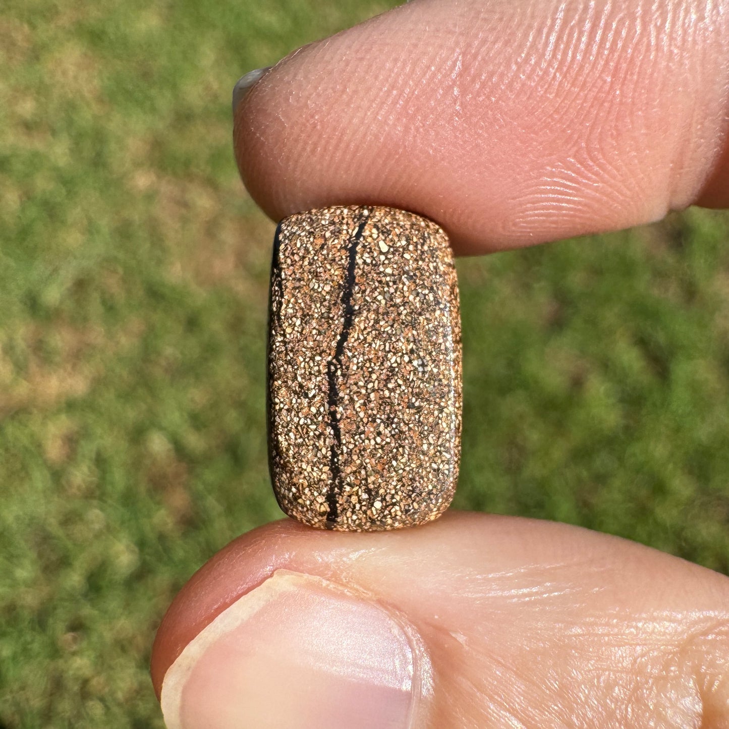 5.02 Ct rainbow stripe boulder opal