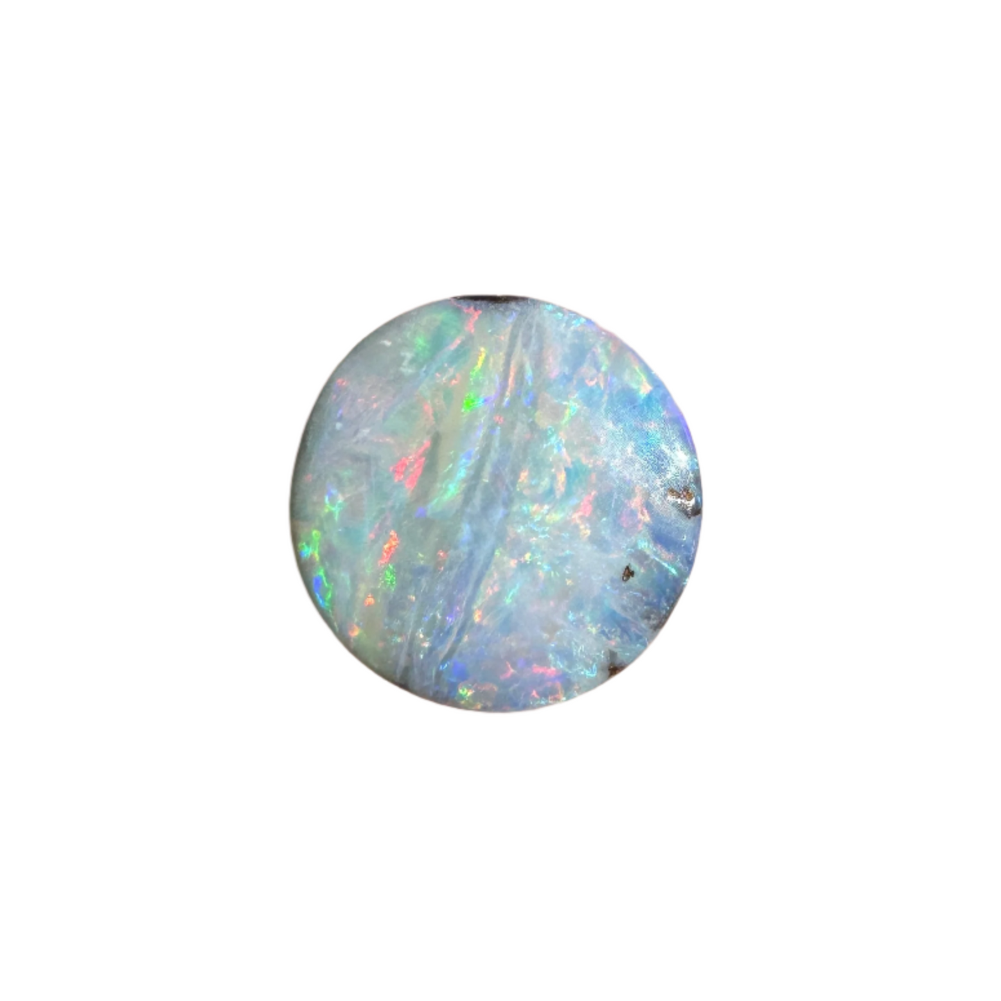 2.76 Ct small round pastel boulder opal