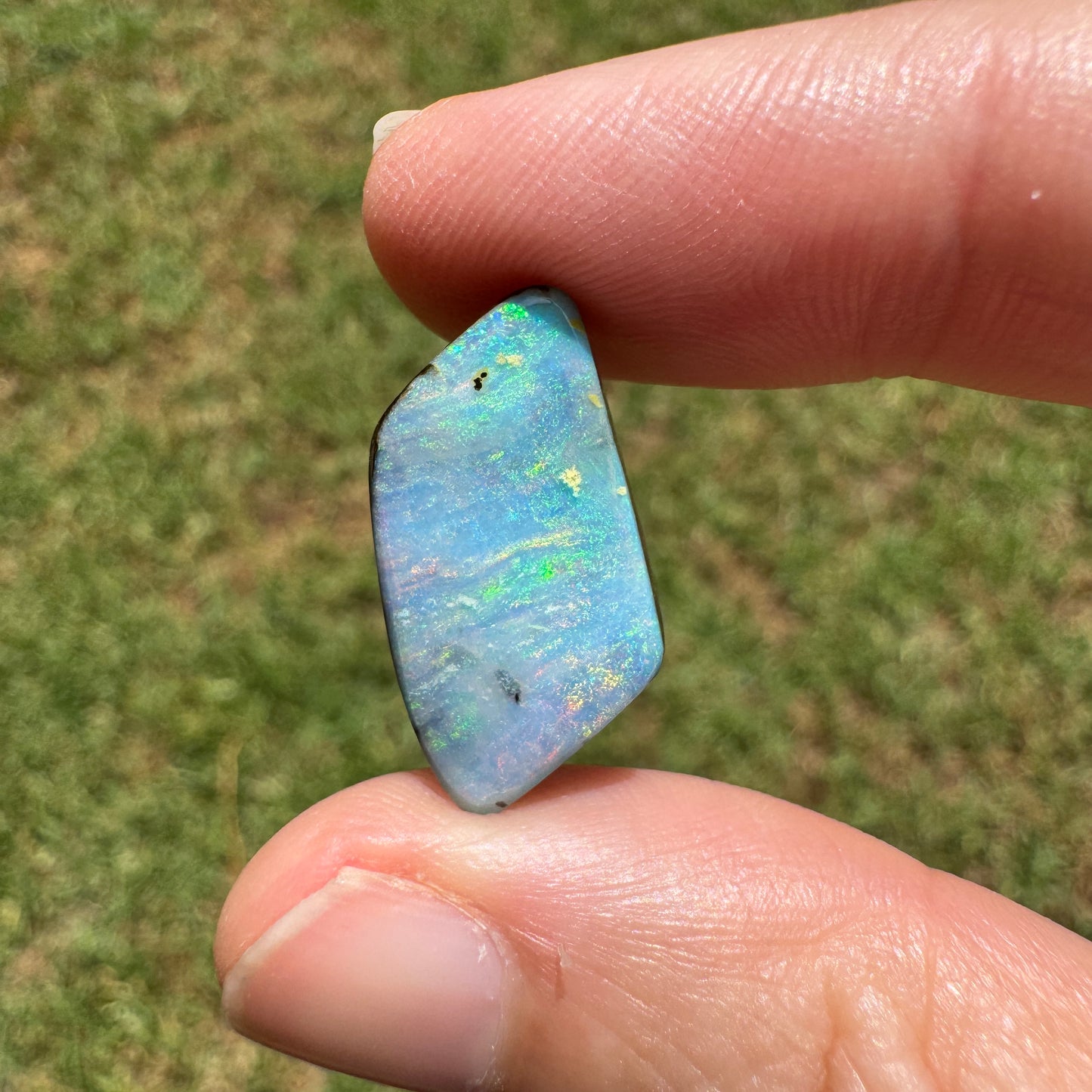 10.32 Ct pink and green boulder opal