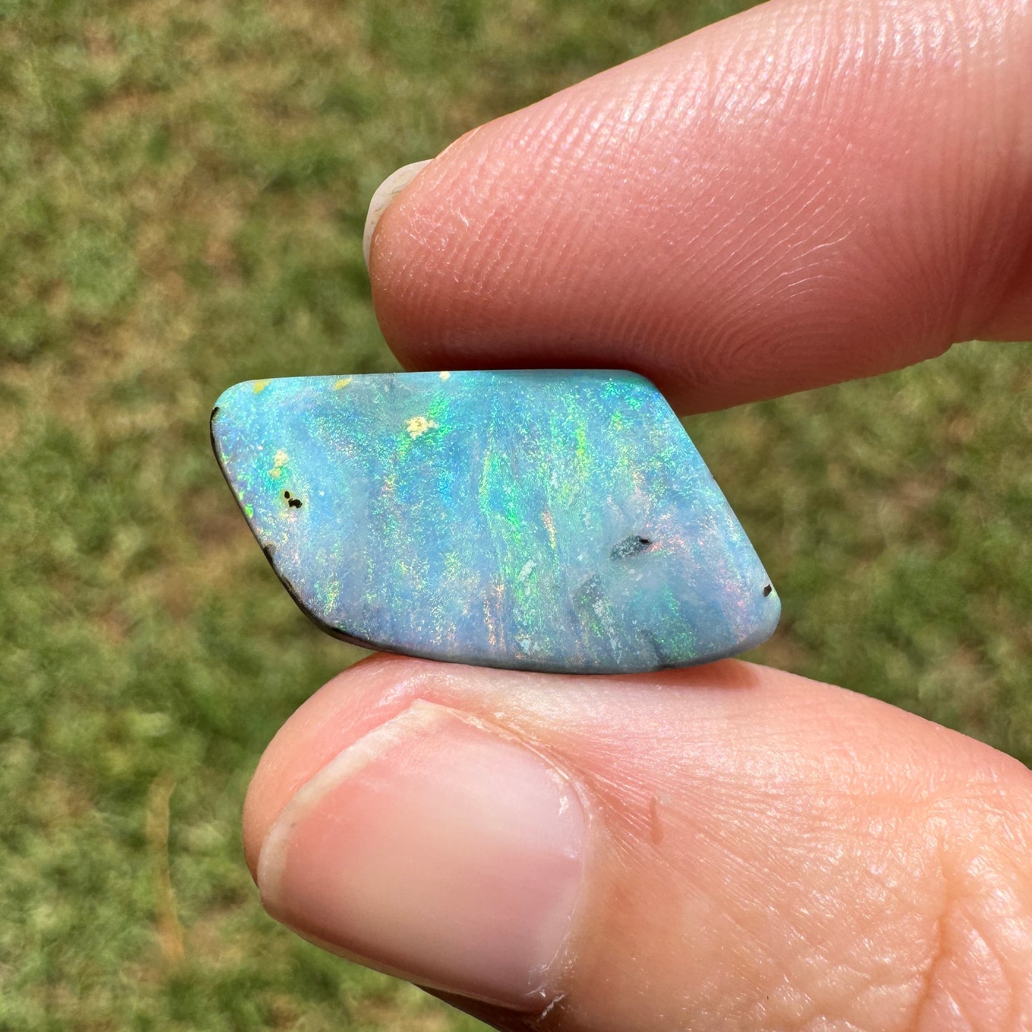 10.32 Ct pink and green boulder opal