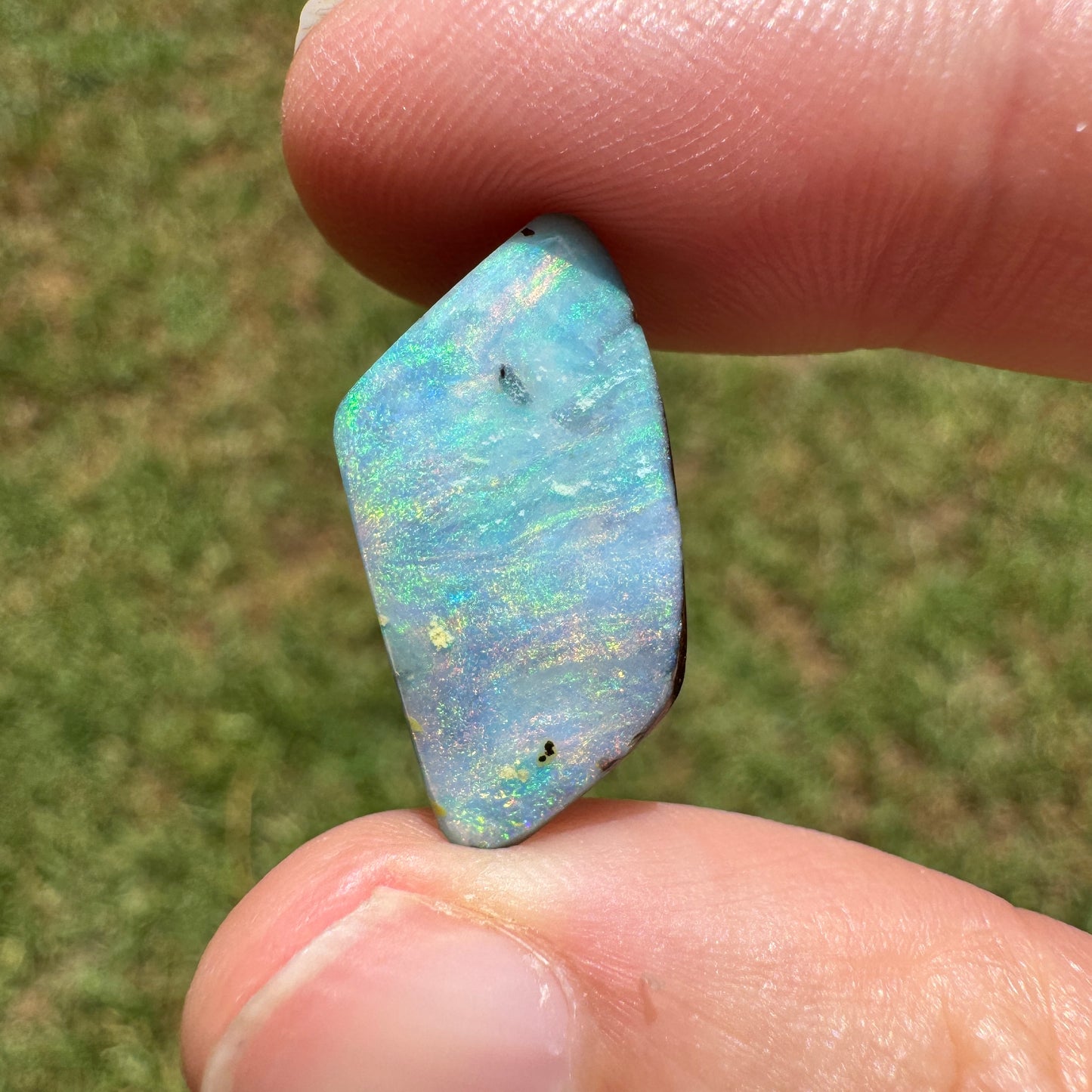 10.32 Ct pink and green boulder opal