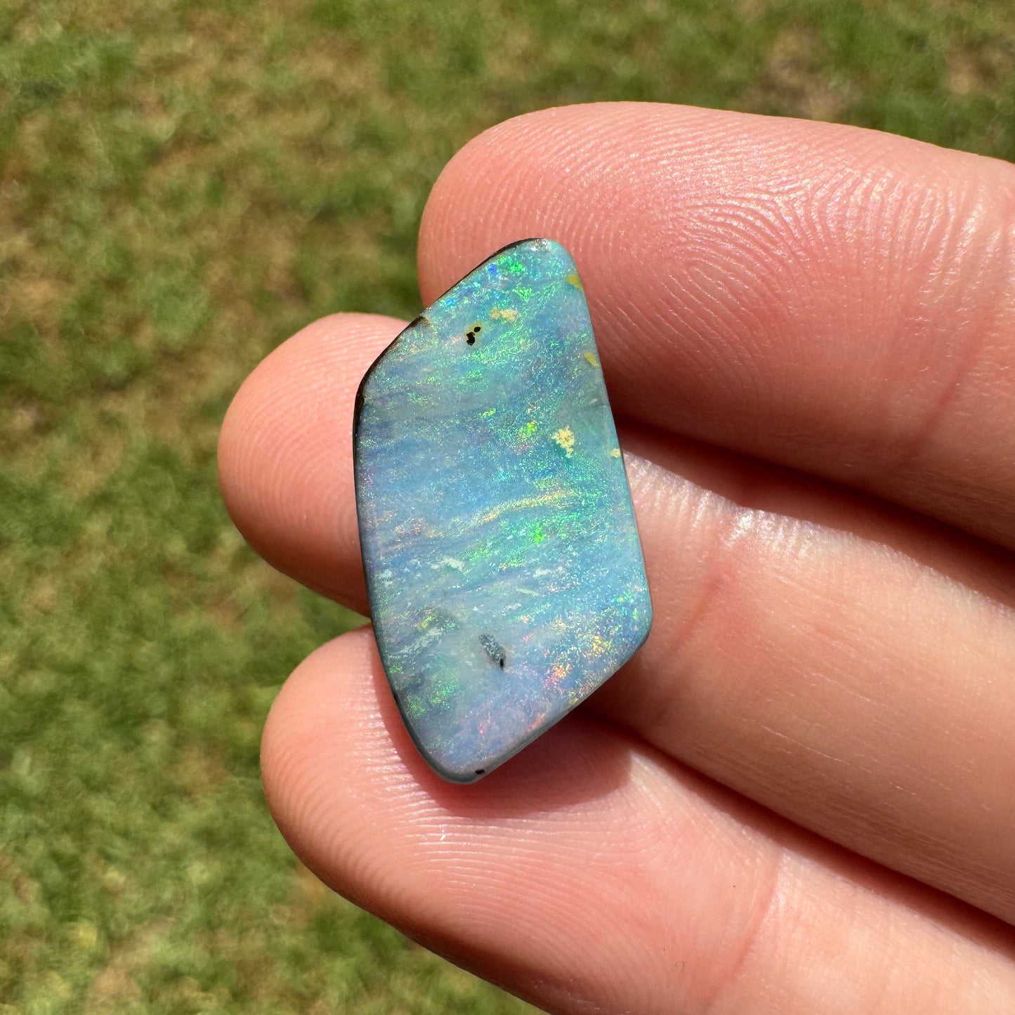 10.32 Ct pink and green boulder opal