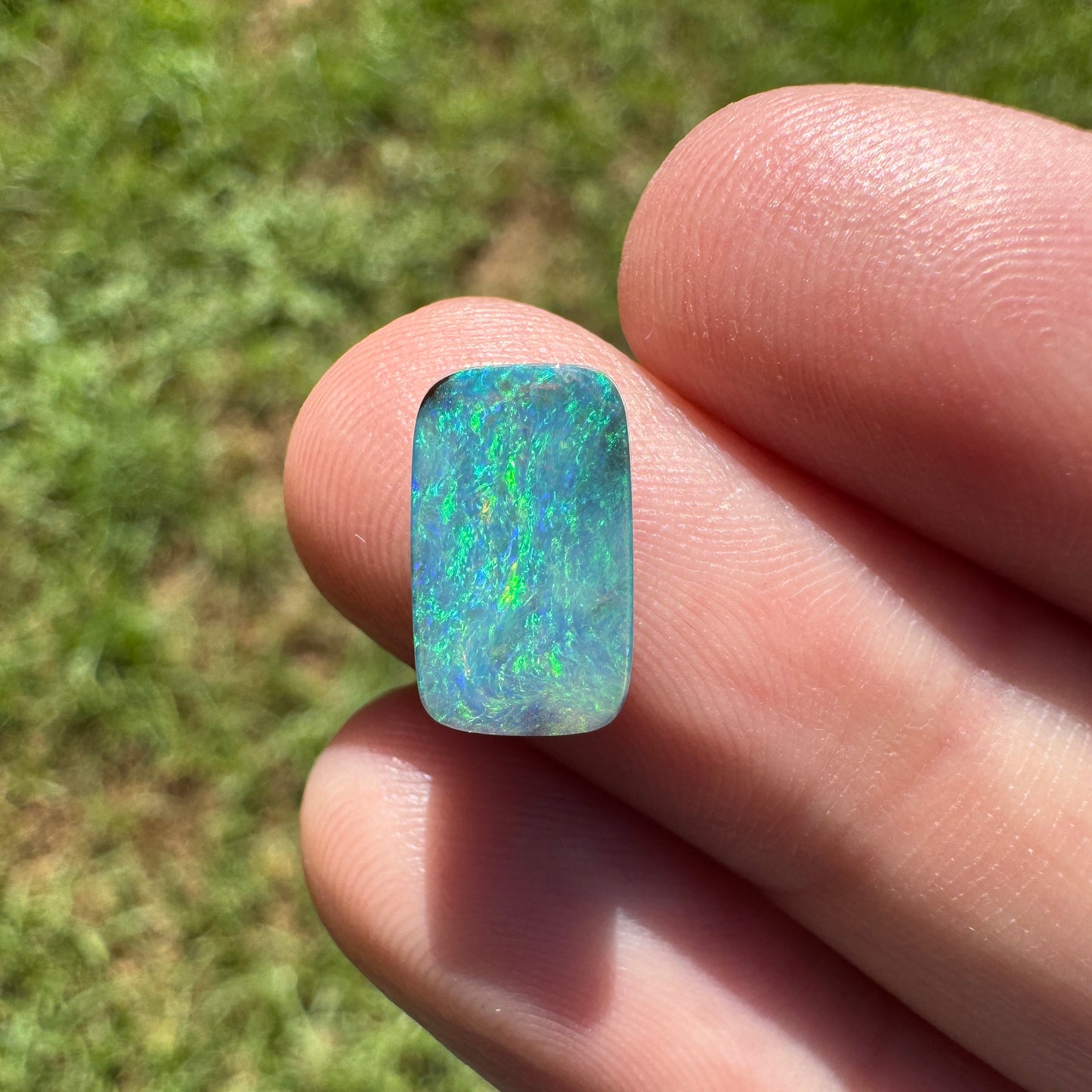 1.97 Ct rectangle boulder opal