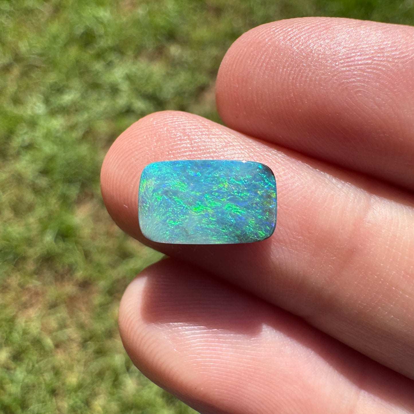 1.97 Ct rectangle boulder opal