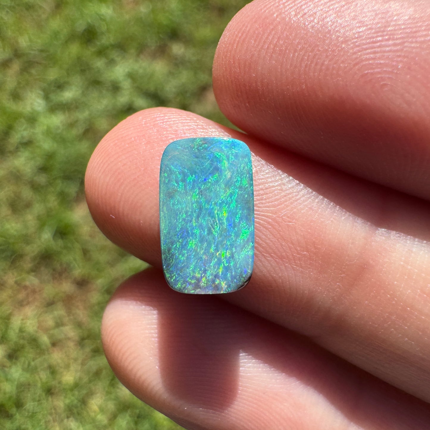 1.97 Ct rectangle boulder opal