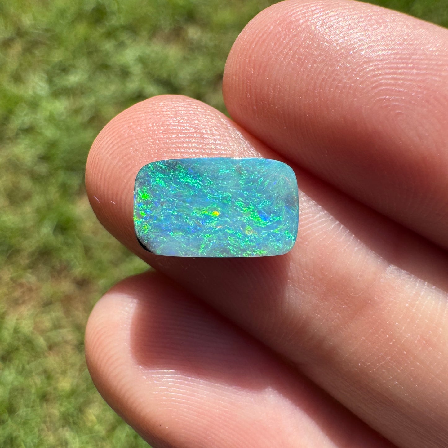 1.97 Ct rectangle boulder opal