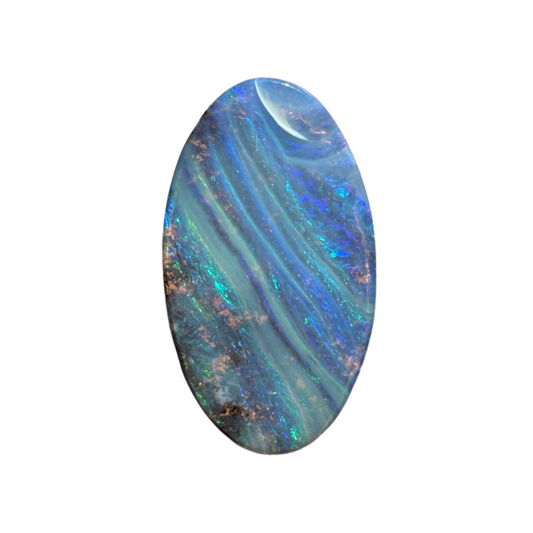 4.47 Ct striped oval boulder opal