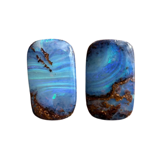 5.93 Ct boulder opal pair