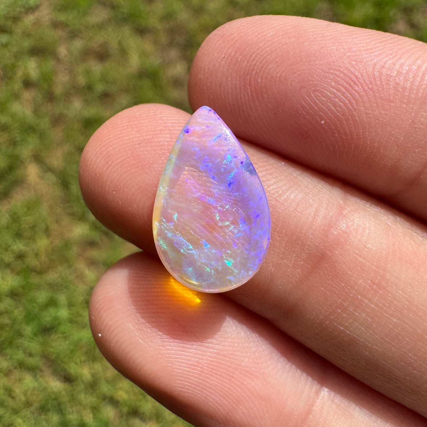 3.01 Ct teardrop crystal opal