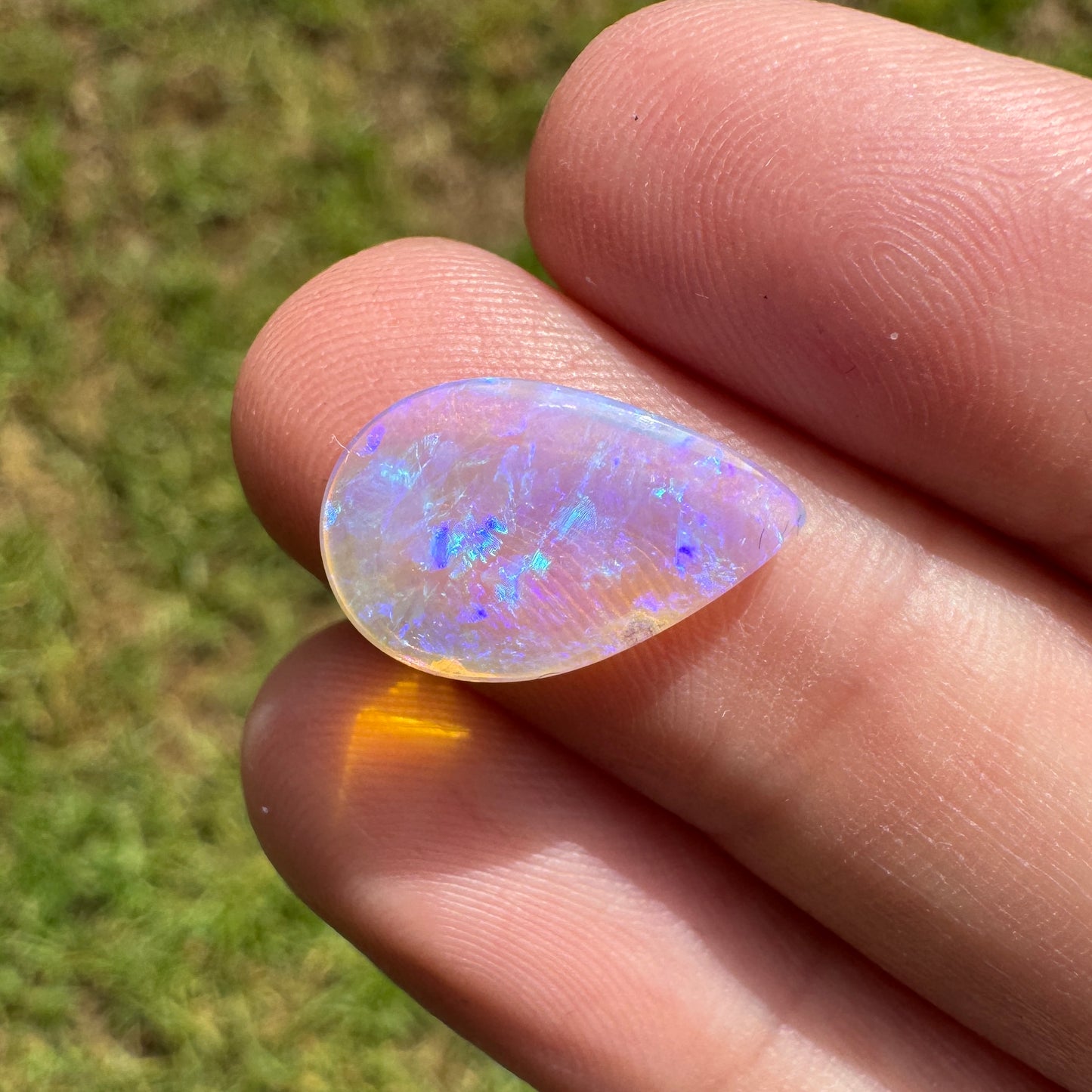 3.01 Ct teardrop crystal opal