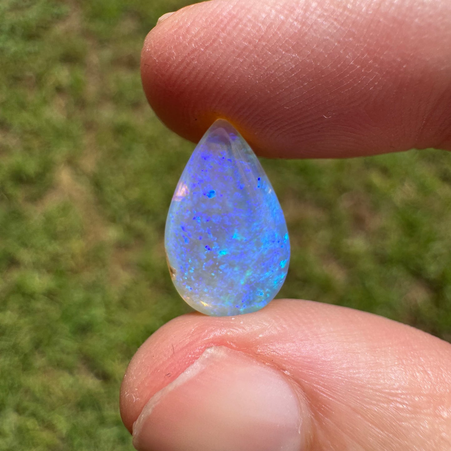 3.01 Ct teardrop crystal opal