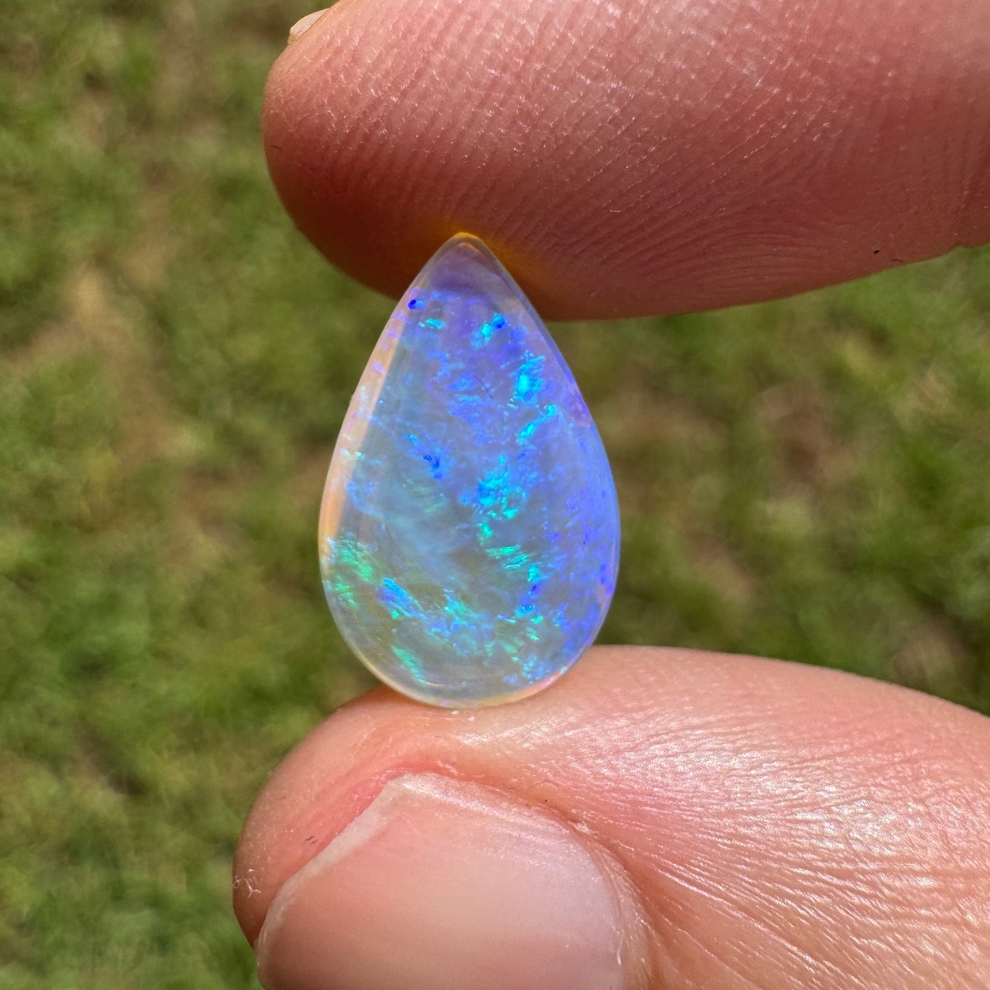 3.01 Ct teardrop crystal opal