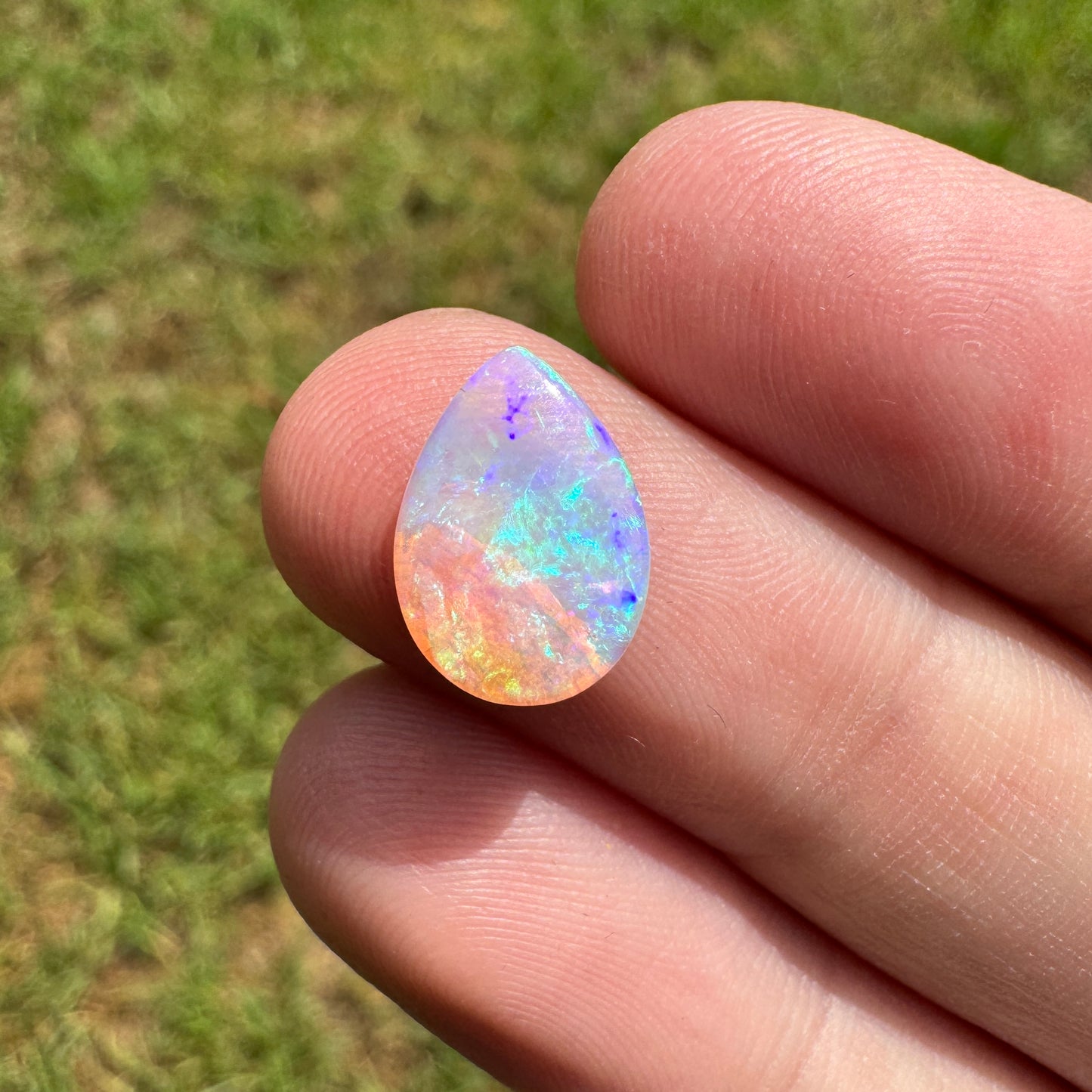 1.69 Ct teardrop wood replacement