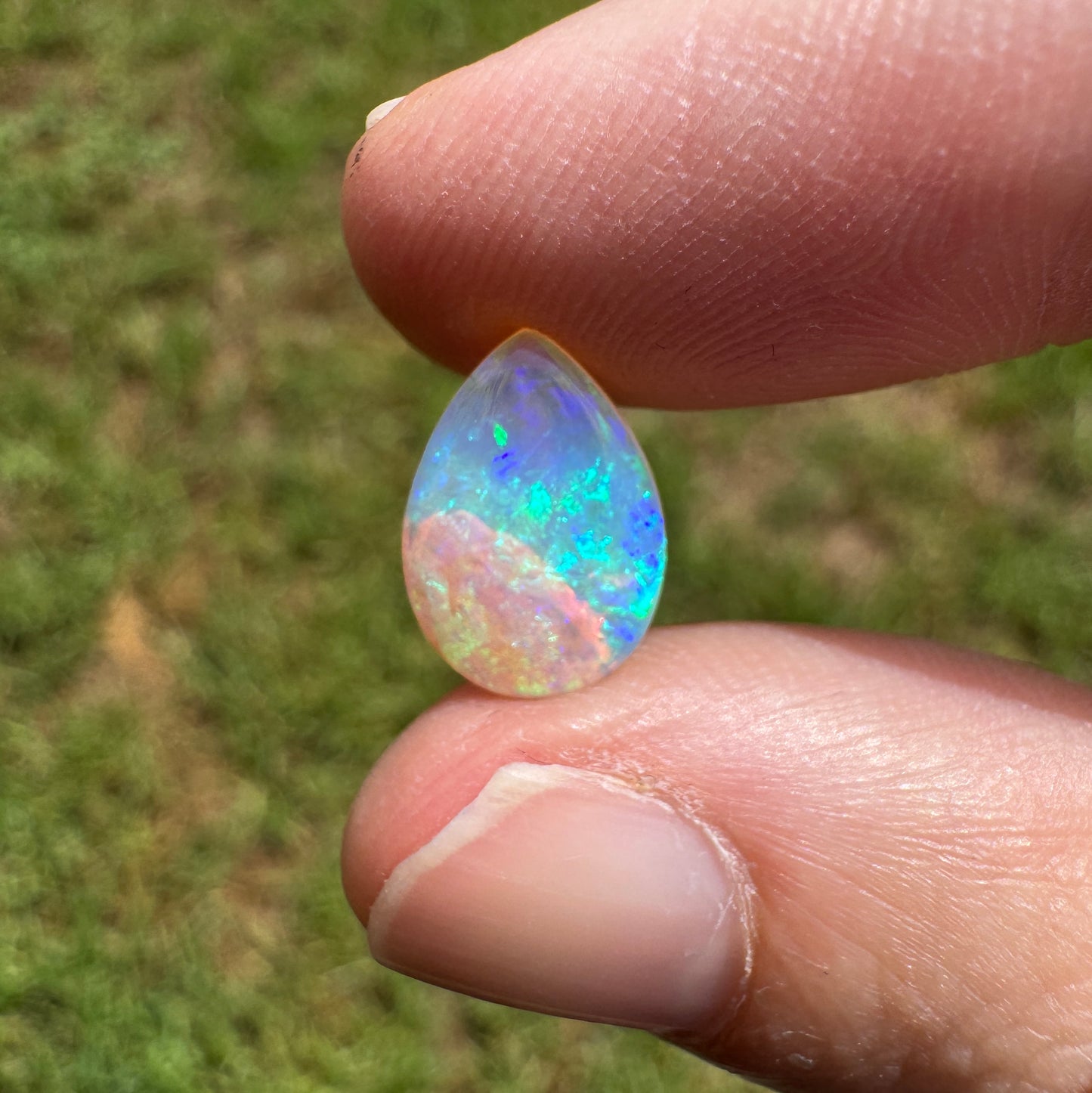 1.69 Ct teardrop wood replacement