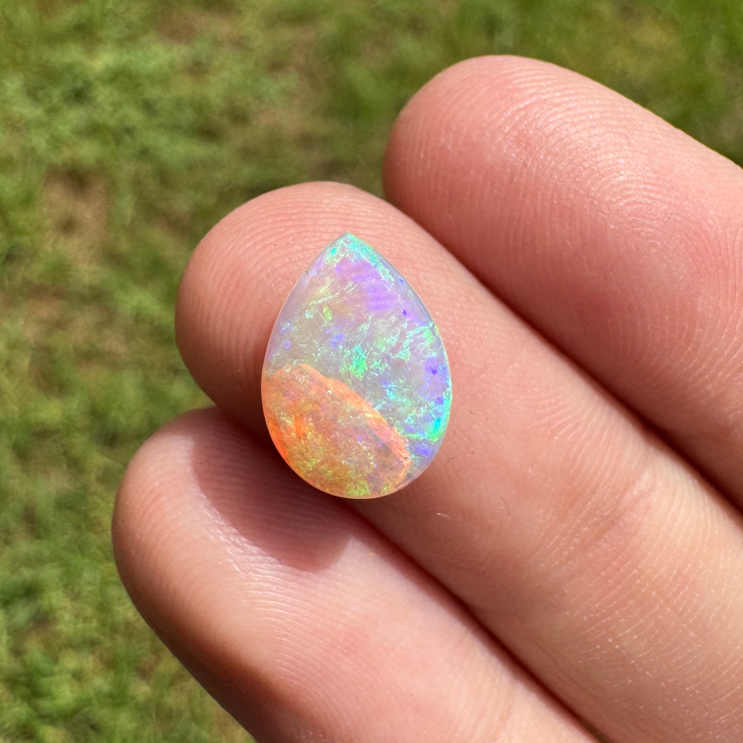 1.69 Ct teardrop wood replacement
