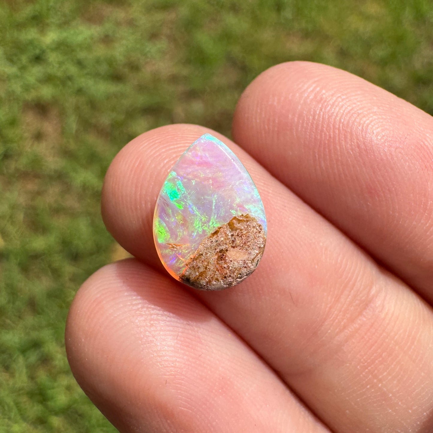 1.69 Ct teardrop wood replacement