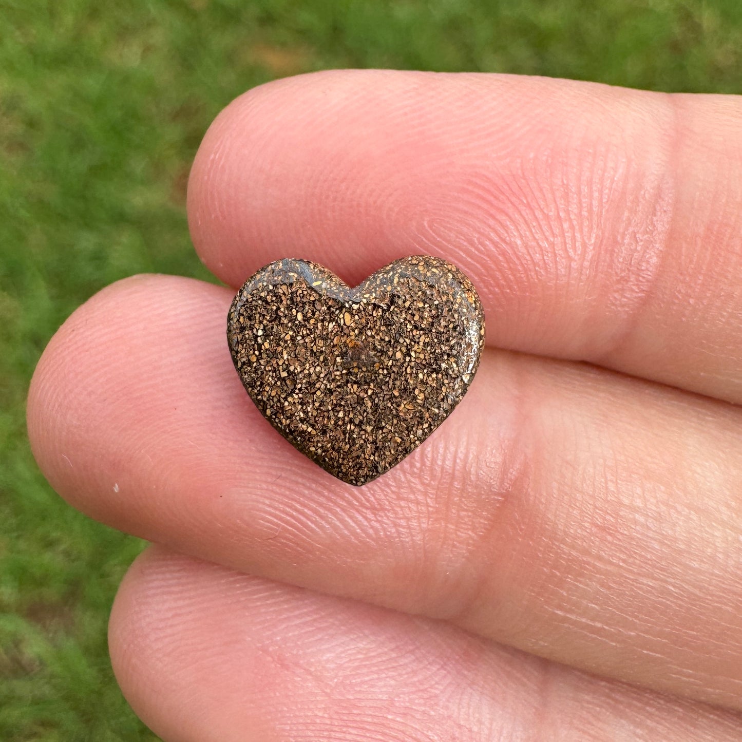 2.46 Ct small heart boulder opal