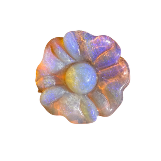 5.02 Ct carved flower opal 🌸