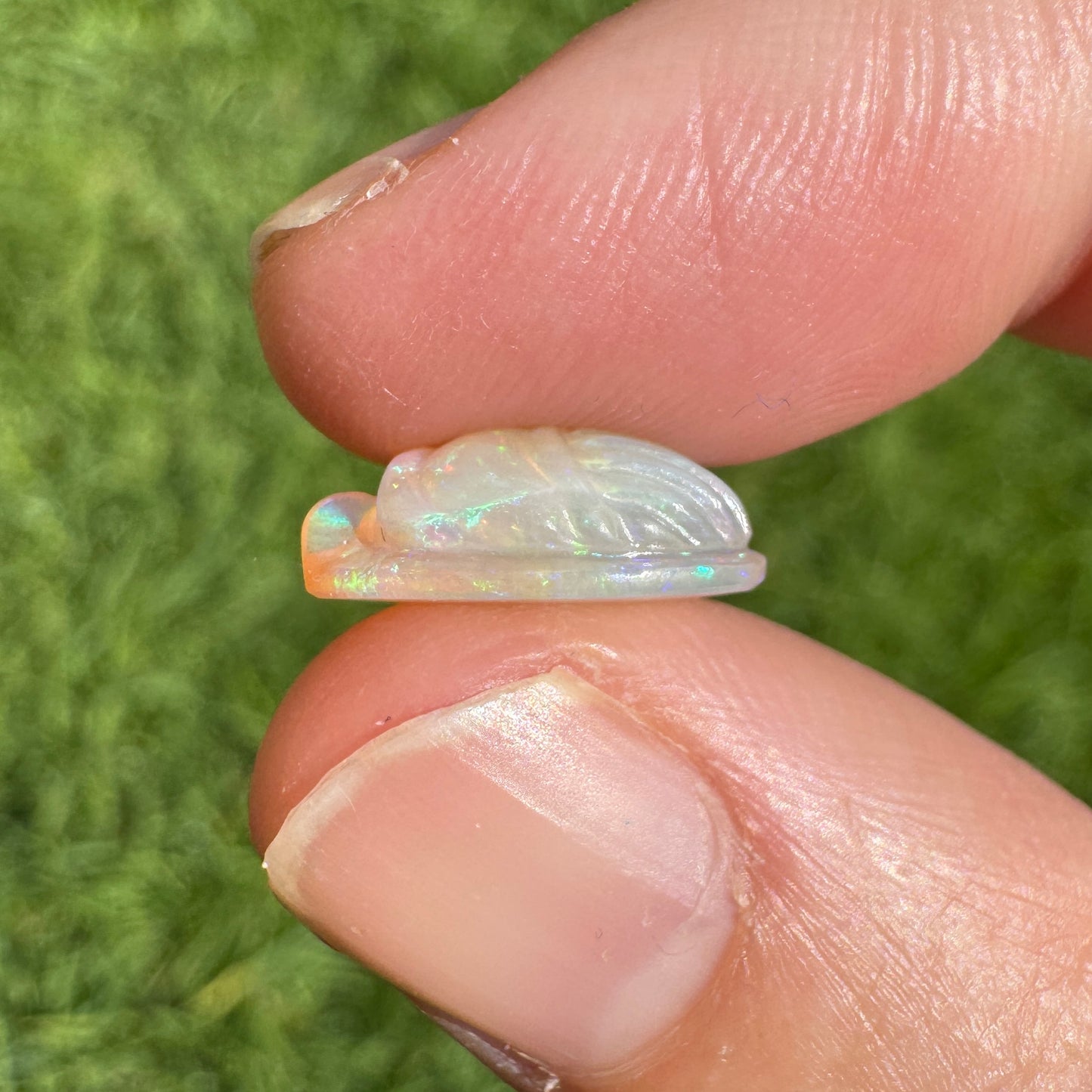 3.32 Ct carved scarab opal